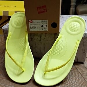 Fitflop Iqushion Flip Flops Sandals 🩴 Women's Sz 10 New 🆕